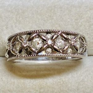 K14WG（14金ホワイトゴールド）ダイヤモンドリング