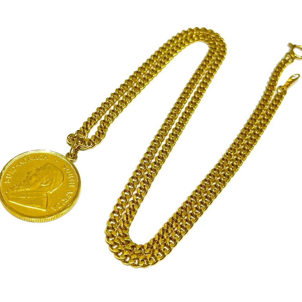 K18 18金 コイントップネックレス アクセサリー