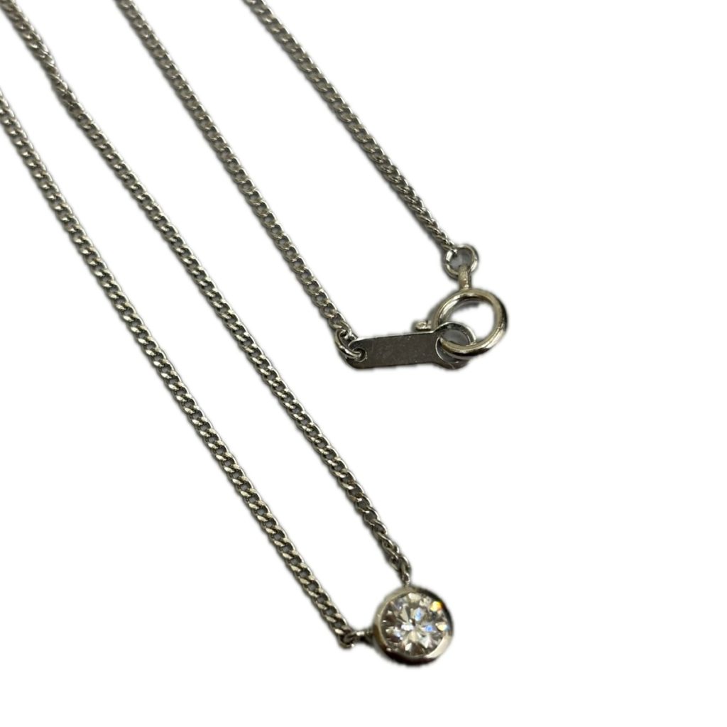 Pt850　ダイヤモンドネックレス