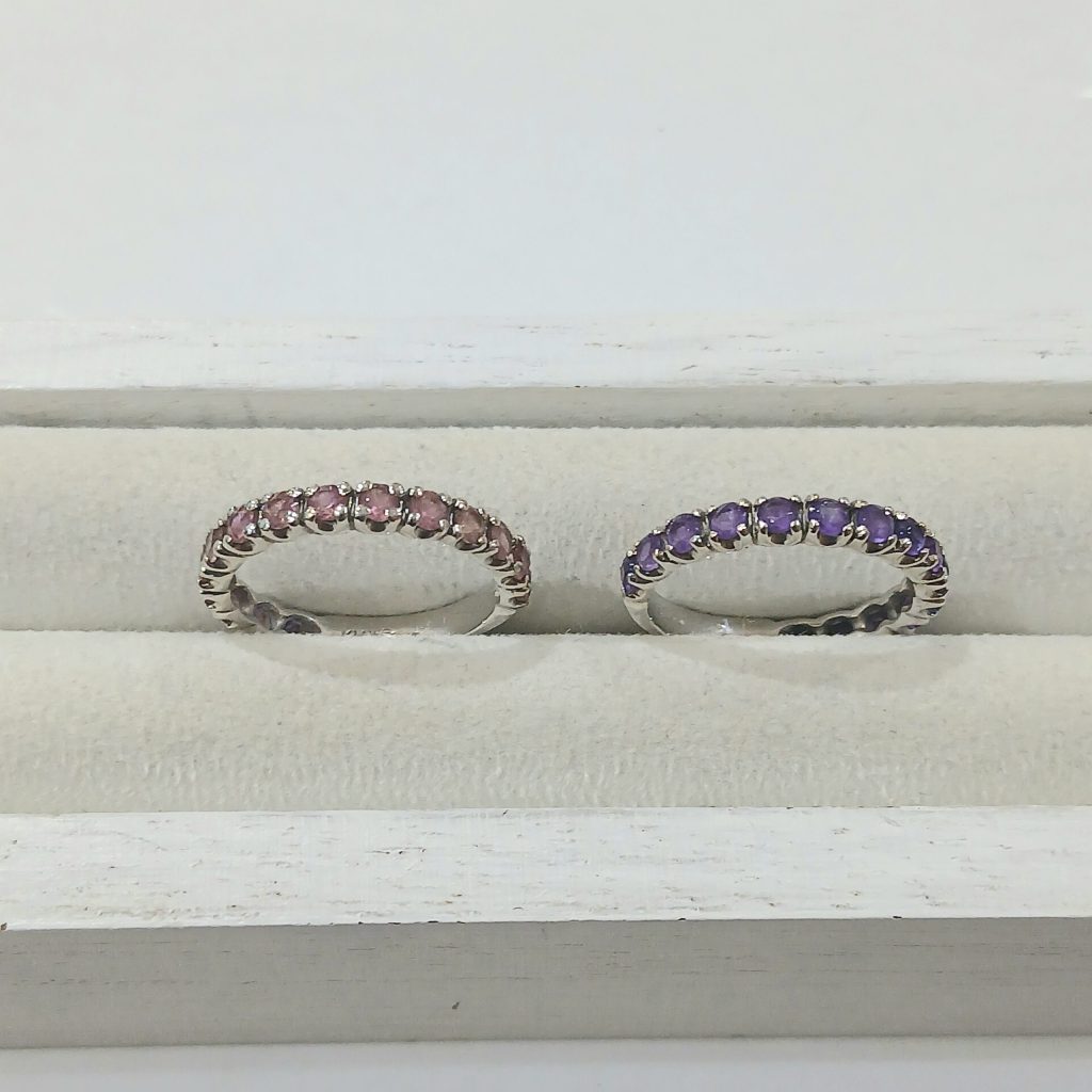 【K14WGリング】14金・貴金属・アクセサリー・アメジスト・ジュエリー・宝石