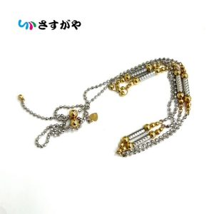 K18 Pt850 金 プラチナ コンビ ネックレス 貴金属 アクセサリー