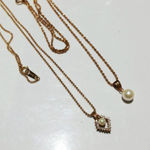 【K18ネックレス】18金・750・貴金属・アクセサリー・パール・真珠