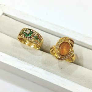 【K18ジュエリーまとめ】18金・エメラルド・シトリン・リング・貴金属・アクセサリー