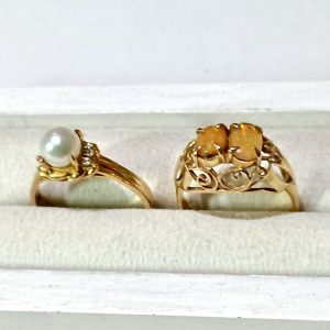 【K18ジュエリーリングまとめ】18金・パール・シトリン・貴金属・アクセサリー