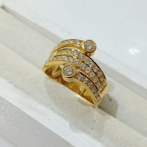 【K18リング】18金・貴金属・アクセサリー・メレダイヤモンド・指輪・ジュエリー・宝石