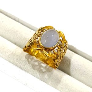 【K18リング】18金・クオーツ・貴金属・アクセサリー