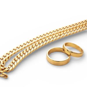 K18（18金）喜平ネックレス 甲丸リング まとめて