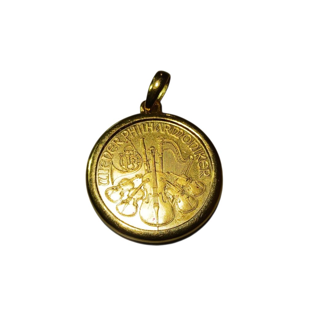 【K24トップ】24金・純金・貴金属・アクセサリー・ネックレス・コイントップ