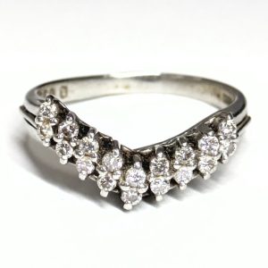 Pt900 プラチナ リング 指輪 メレダイヤ