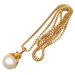 K18(18金) 真珠ネックレス