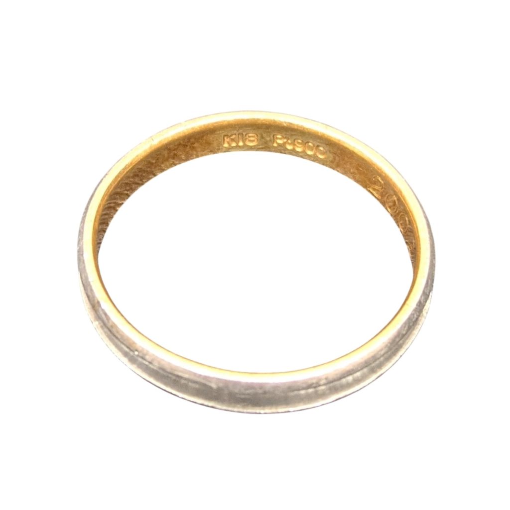 K18(18金)Pt900 コンビリング