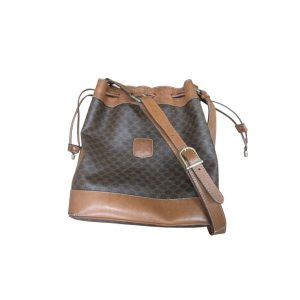 セリーヌ　マカダム柄　ショルダーバック