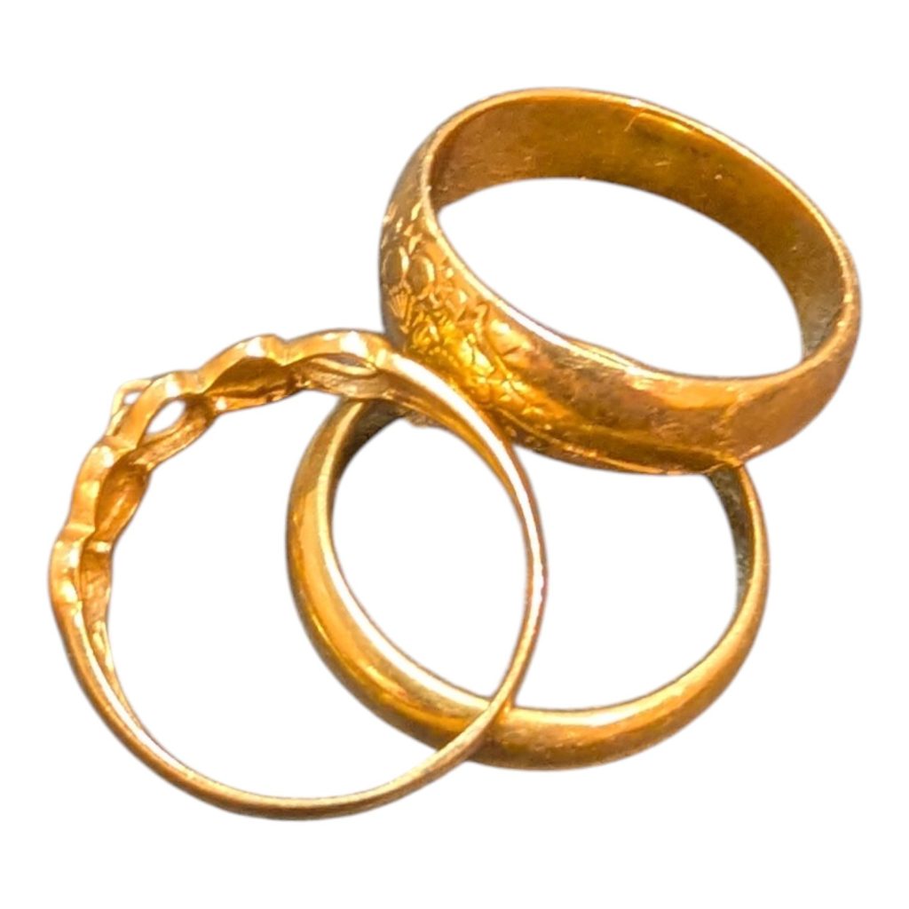 【イオン伊達店】生前整理　K18(18金)リングおまとめ