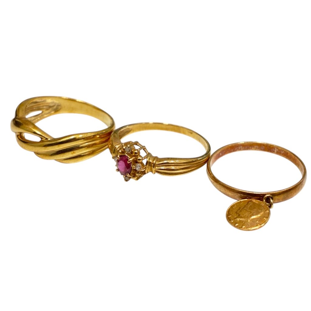 K18 18金 750 ルビー リング おまとめ　札幌市 東区 元町