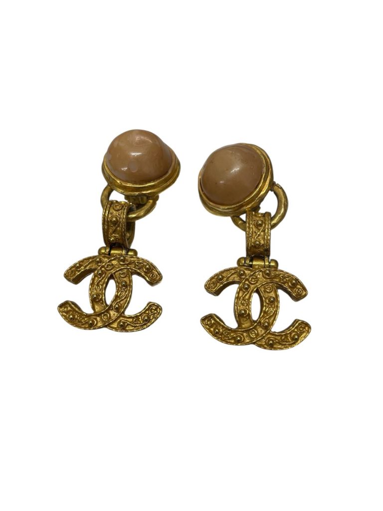 CHANEL（シャネル）ヴィンテージ ココマーク スイングフェイクパールイヤリング