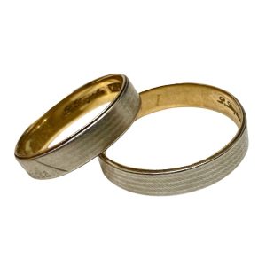 K18／Pt850 リング（金・プラチナ コンビ）