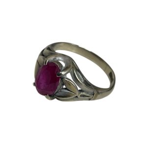 K18WG ルビーリング　18金