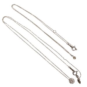 【Pt850(プラチナ850)　ネックレス　まとめ/貴金属・ネックレス・リング・アクセサリー・メンズ・レディース】