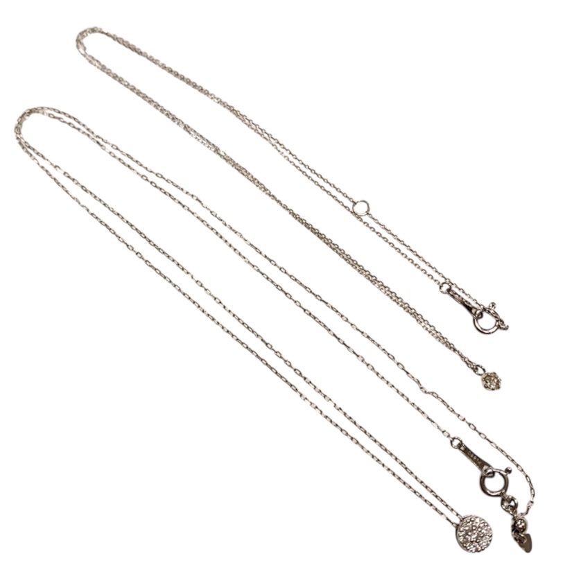 【Pt850(プラチナ850)　ネックレス　まとめ/貴金属・ネックレス・リング・アクセサリー・メンズ・レディース】