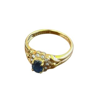 K18 サファイアリング