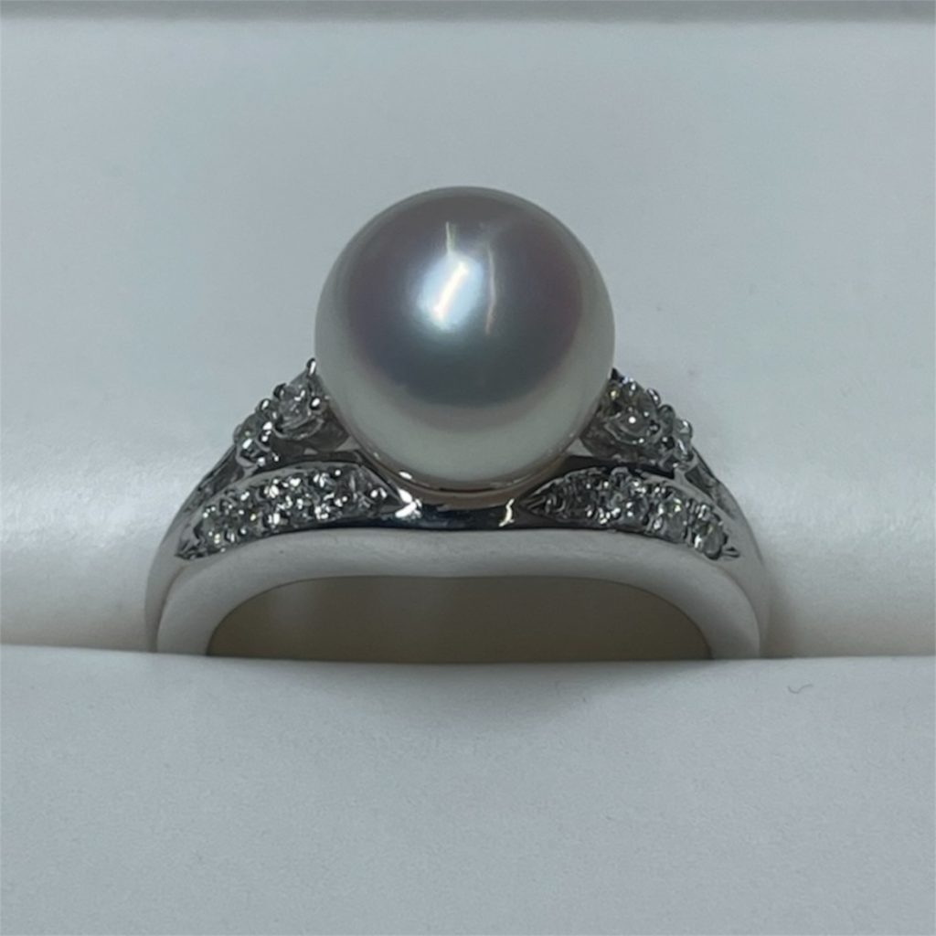 Pt900 パールリング　プラチナ900