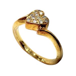 【K18 (18金)】ダイヤモンド  リング