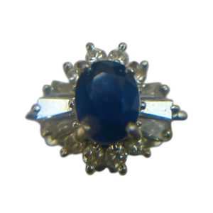 Pt900 （プラチナ）サファイア　リング