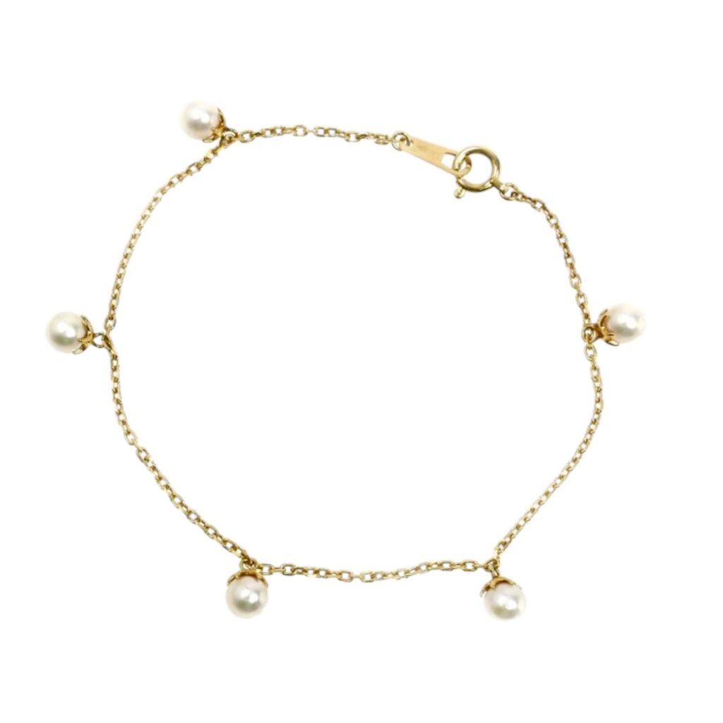 K18 18金 パール ブレスレット