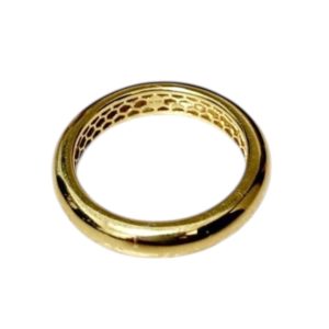 K18 18金 甲丸リング