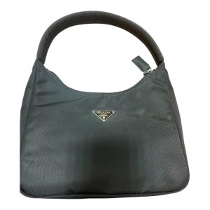 プラダ ブラック ナイロン ハンドバッグ