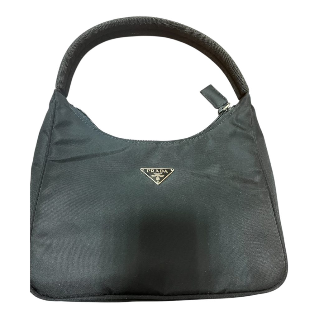 プラダ ブラック ナイロン ハンドバッグ