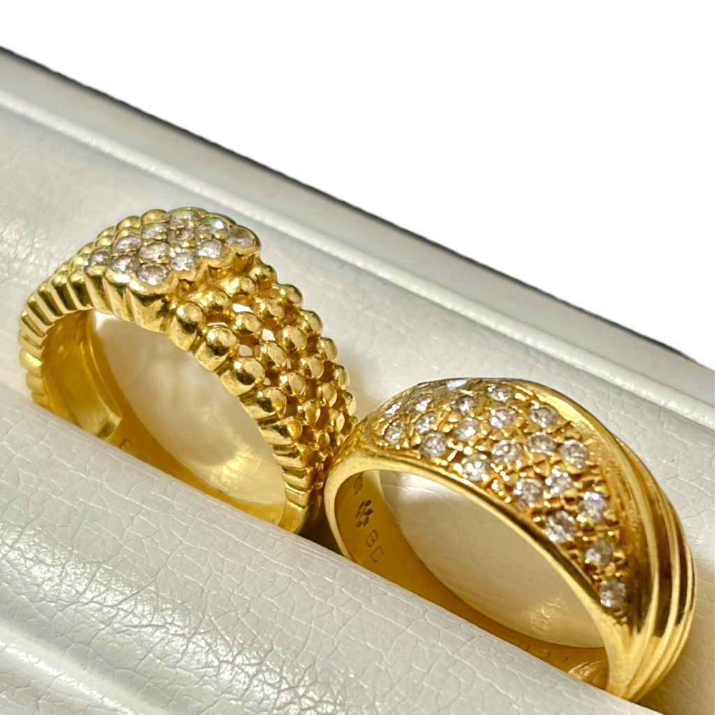 K18 18金 ダイヤモンド リング 指輪