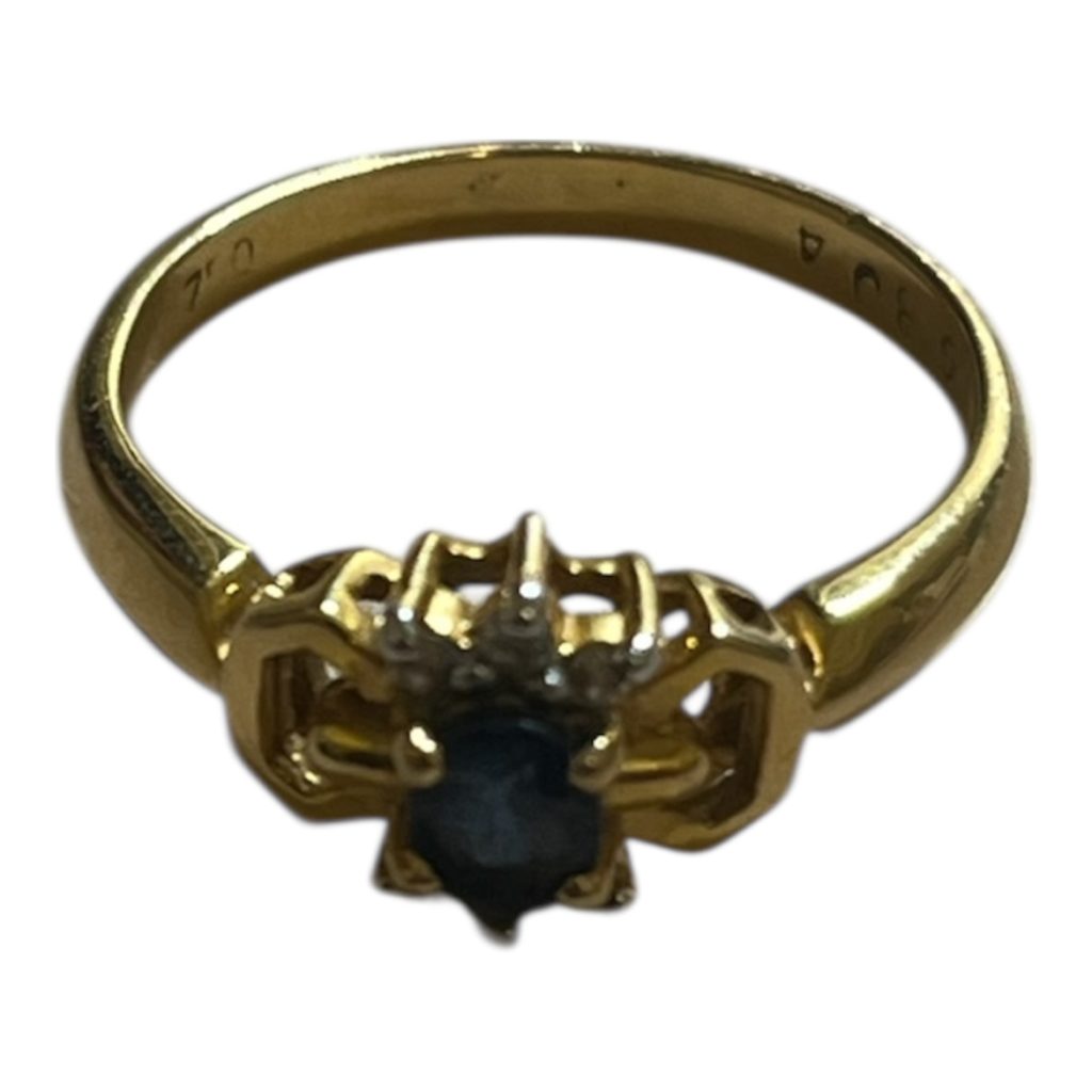 K18 18金 リング 石付き