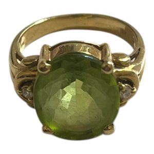 K18（18金）リング 石付き