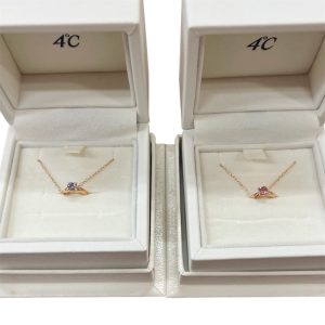 4℃ 18金（K18）ネックレス トルマリン・タンザナイト