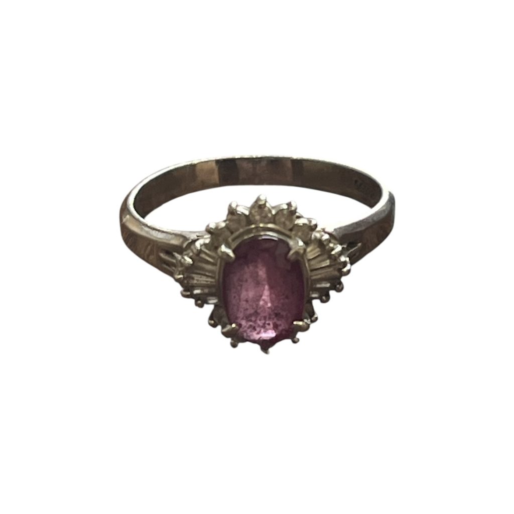 Pt900(プラチナ900)　石付　リング