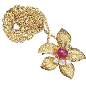 K18（18金）ネックレス 石あり