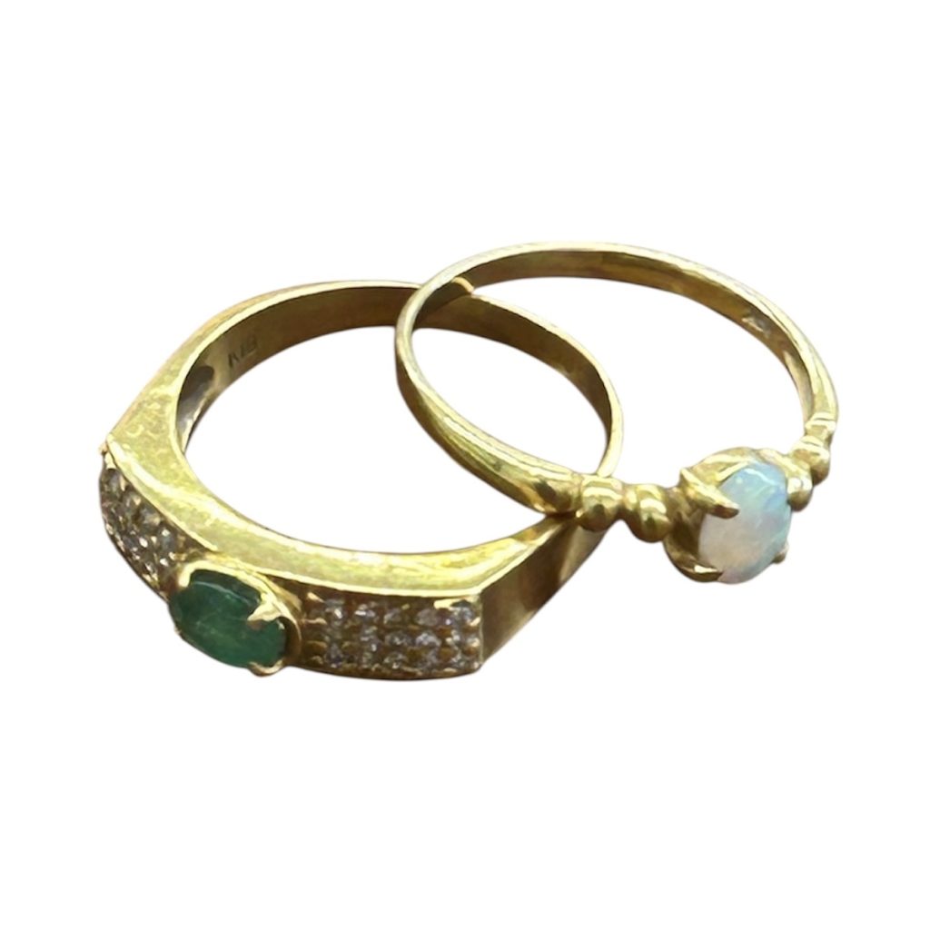 K18 リング2点セット