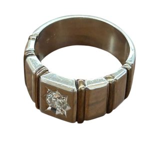 Pt900 メレダイヤ付きリング