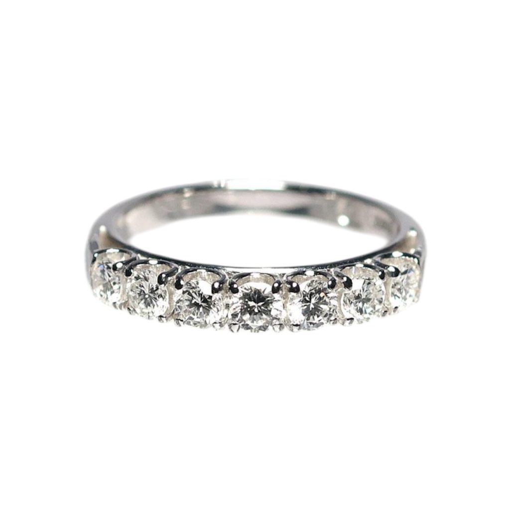 Pt900 プラチナ メレダイヤ付きリング