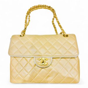 【ブランド】シャネル　マトラッセ　ラムスキン　チェーンショルダーバッグ