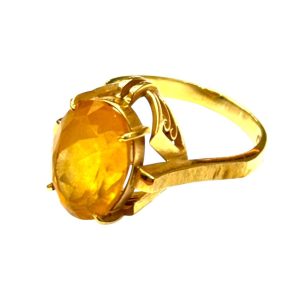 K18 シトリン リング