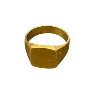 K18 18金 印台リング