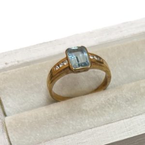 K18 18金 金 ゴールド トパーズ リング アクセサリー ジュエリー 貴金属