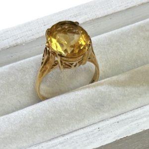 K18 18金 金 ゴールド シトリン リング アクセサリー ジュエリー 貴金属