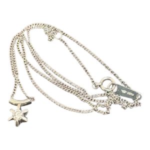 Pt900 プラチナネックレス ダイヤモンド付き