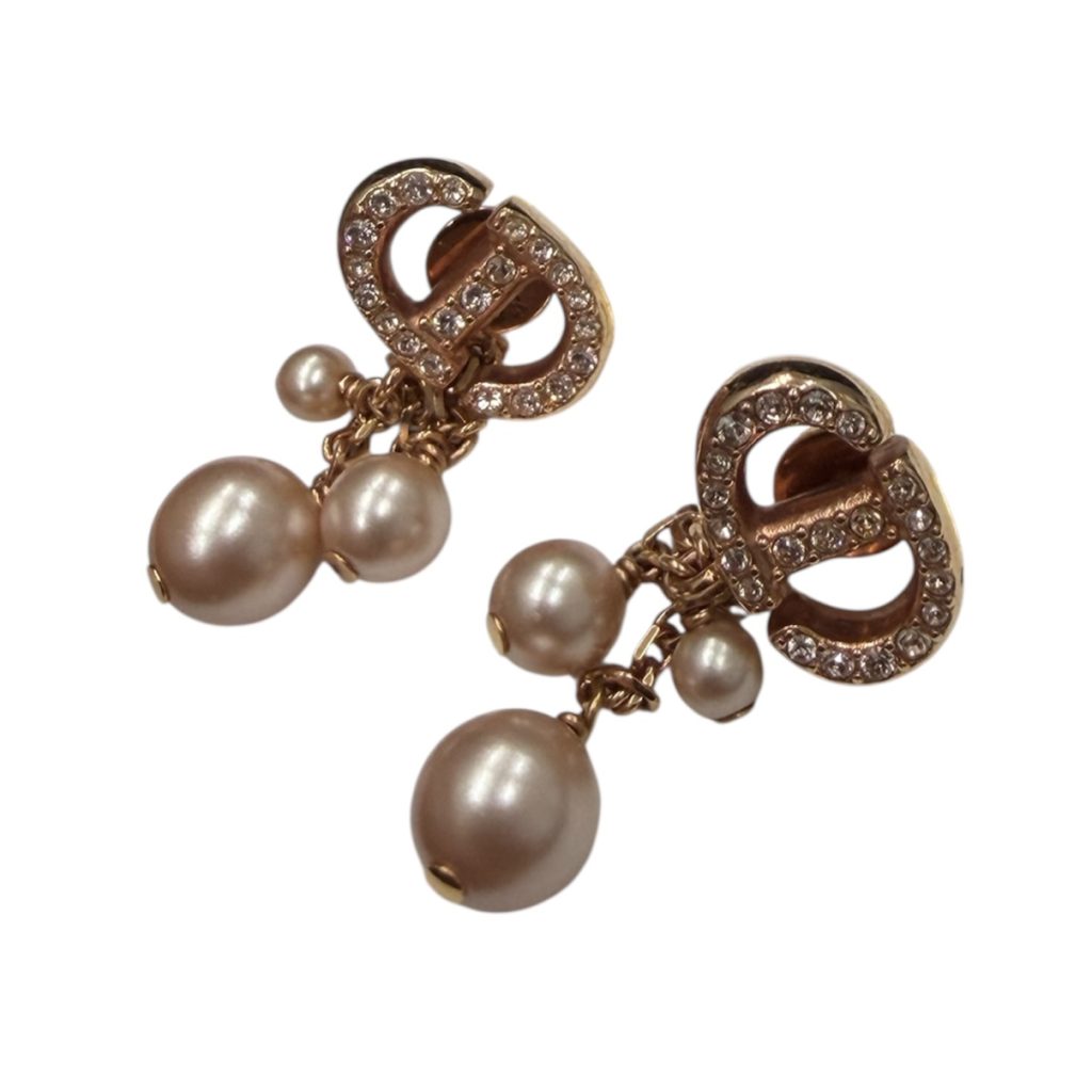 【函館市】Dior CD Navy ピアス パール付き ラインストーン デザインジュエリー 買取実績