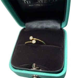 【函館市】ティファニー K18 ゴールド リング ダイヤ付き ジュエリー 買取実績