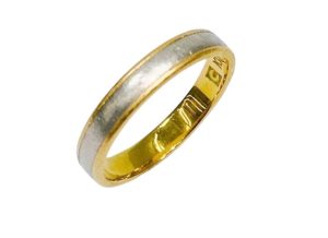 K18 Pt900 コンビ リング