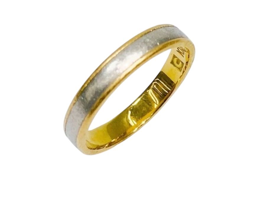 K18 Pt900 コンビ リング